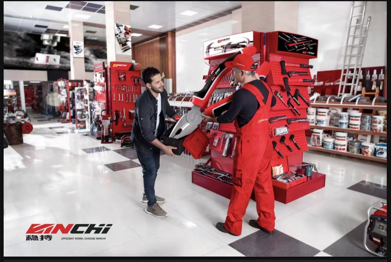 WINCHI full product wall display
