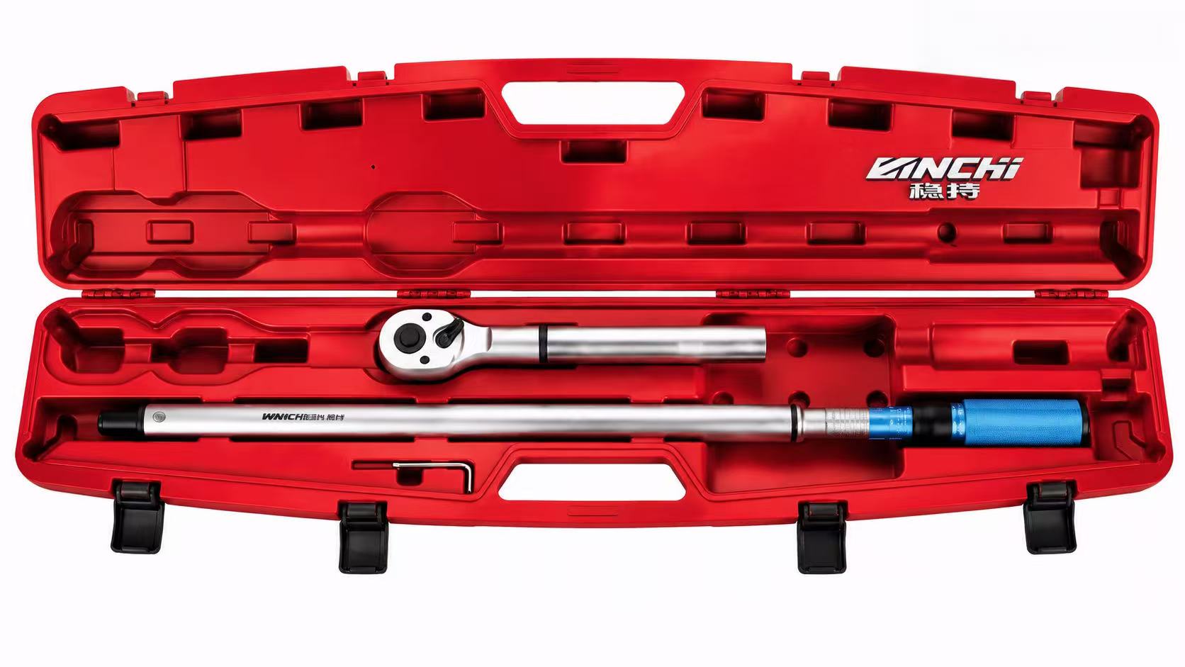 WINCHI torque wrench in a red case